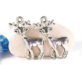 25 pendant deer deer, costume pendant, costume charm, Oktoberfest pendant, charm for begging bracelet, dirndl jewelry pendant