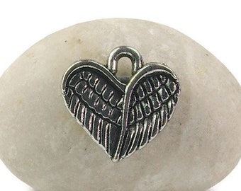 25 Pendant Wings, Wing Pendant, Angel Wing Pendant, Charm Pendant, Jewelry Pendant Small, Angel Pendant, Wing Charms