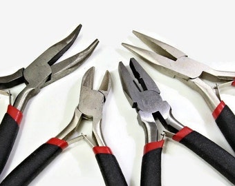 Tongs, Jewelry pliers Tool Set 4-piece