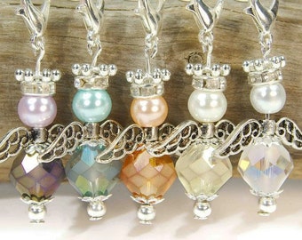10 À faire soi-même Ange Remorque Bastelset Blanc Fil Perle Ange Pendentif Perles Ange
