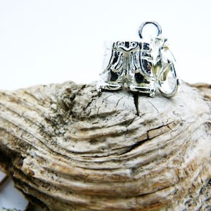 Trachten Charm Pendant Lederhosen Silver Plated