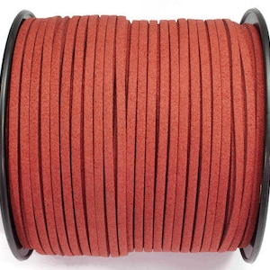 5/10/20/30/40/50 m No.11 imitation suede ribbon 3 mm x 1.5 mm, wine red, suede ribbon, imitation leather ribbon, suede ribbon, decorative ribbon, imitation leather