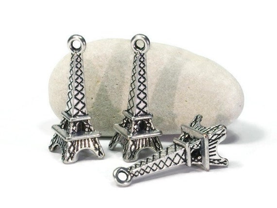 25 エッフェル塔ペンダント、タワー、パリ、チャーム ブレスレット用