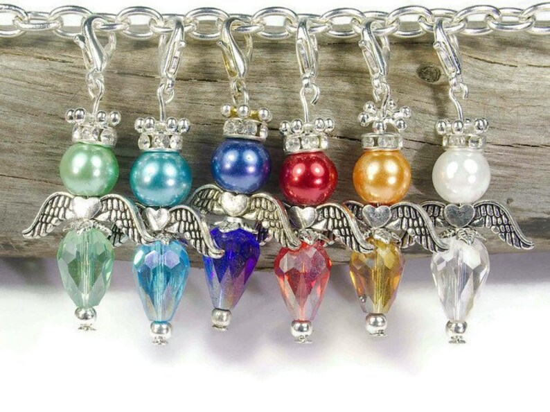 Angel Bead Pendant Kit Gold Glass Angels Metallic Jewellery Craft gift Christmas