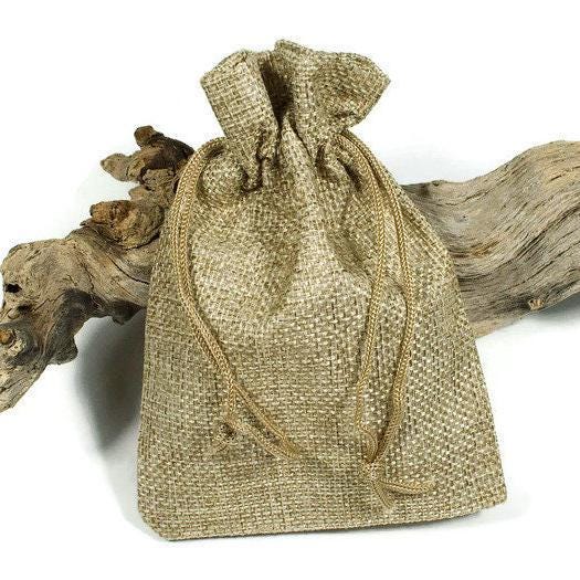 Small jute gift bags wholesale hotsell