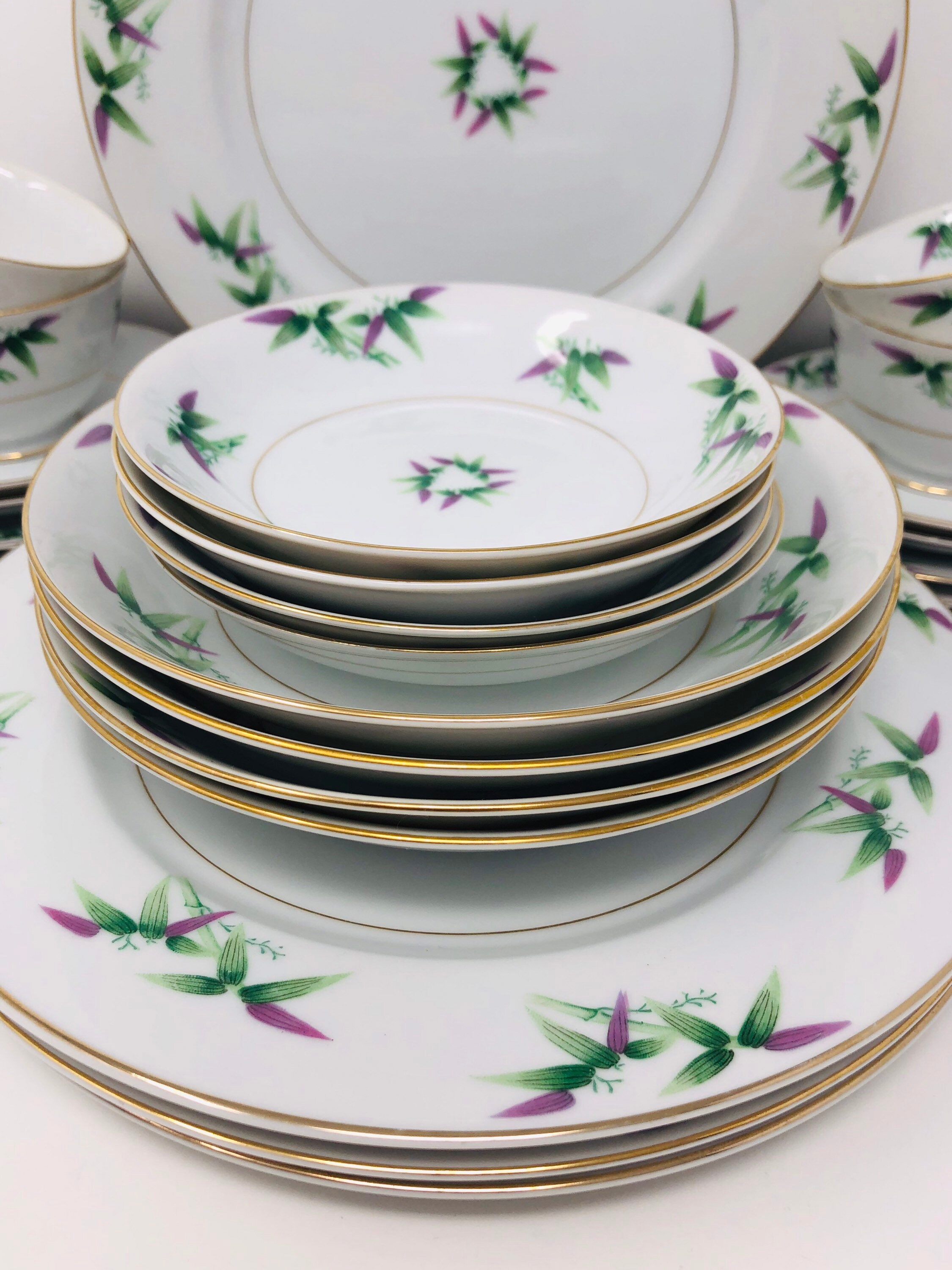 Bamboo Mandarin by Harmony House China 24-piece Set Bamboo