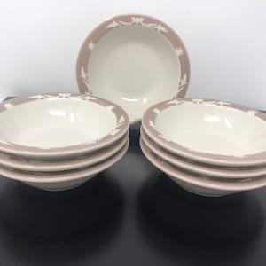 Diner Bowls Syracuse China Berry Bowls Set 1930s Restaurant Bowls Syracuse China Small Diner Bowls Syracuse Restaurant Ware Cole Slaw Bowls