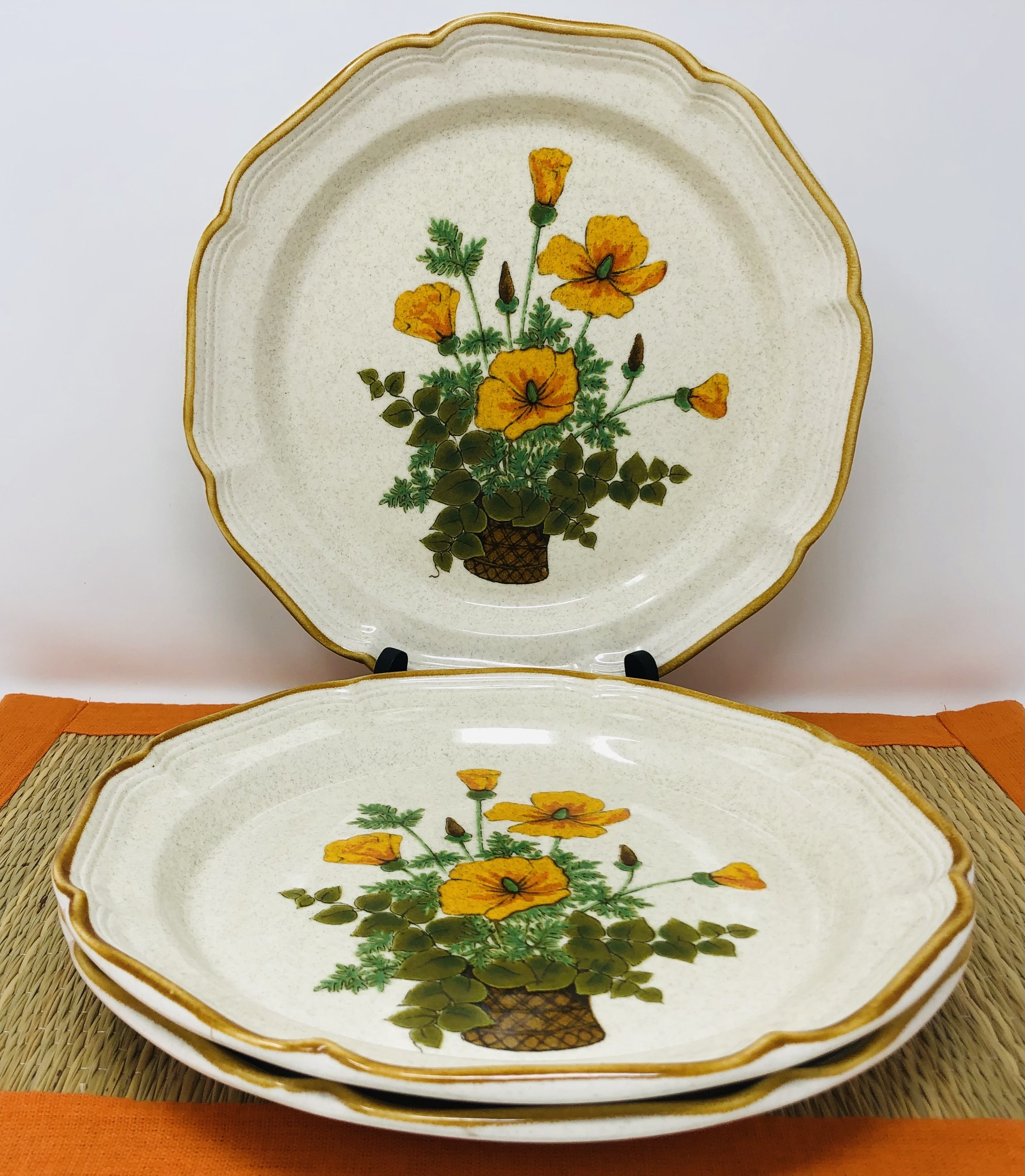 Petunias Mikasa Dinner Plates Set of Mikasa Garden Club Petunias