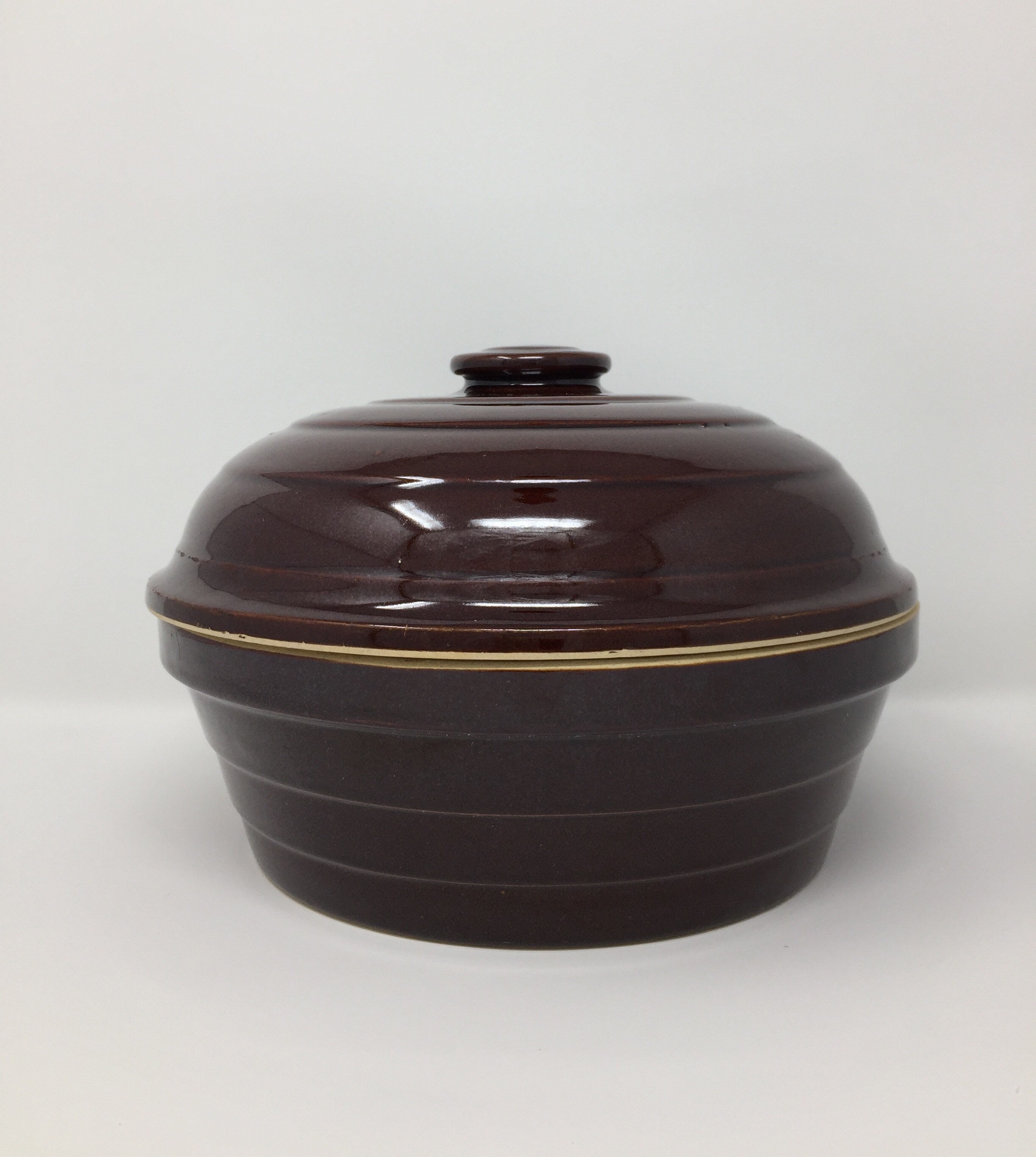 Ceramic Dutch Oven Lidded Casserole Pottery Vintage 1950s Etsy