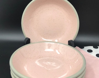 Harker Shell Pink Fruit Bowls - Set of 4 -  Vintage 1950s Dinnerware