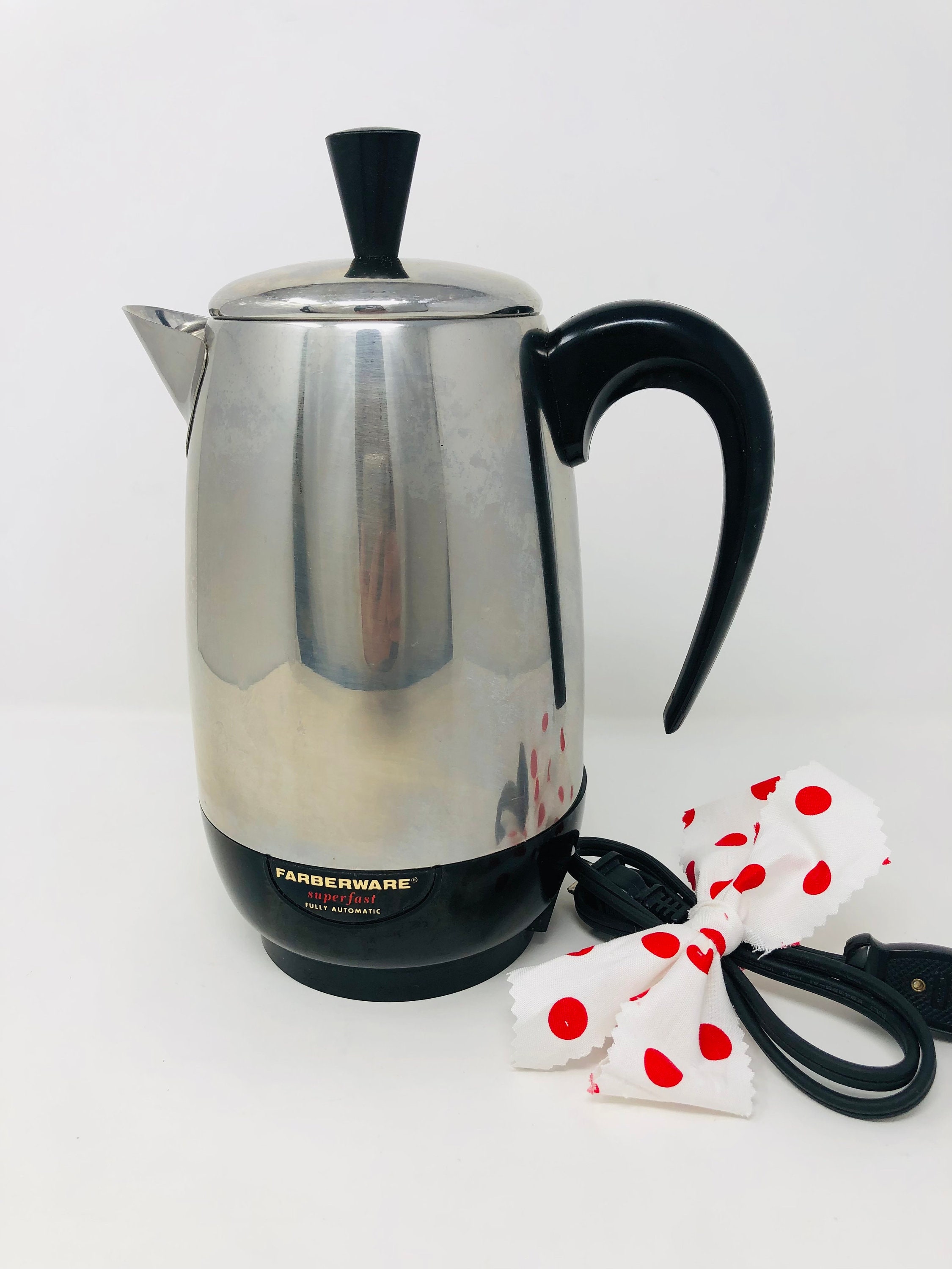 Farberware Percolator Coffee Pot Stainless Steel Stovetop 4-8 Cup