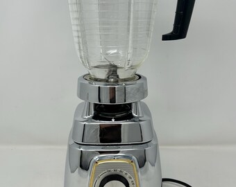 Vintage Oster Blender Model 412 Classic VIII CHROME BLENDER Vintage 1965 to 1969 Oster Blender Chrome with Dial