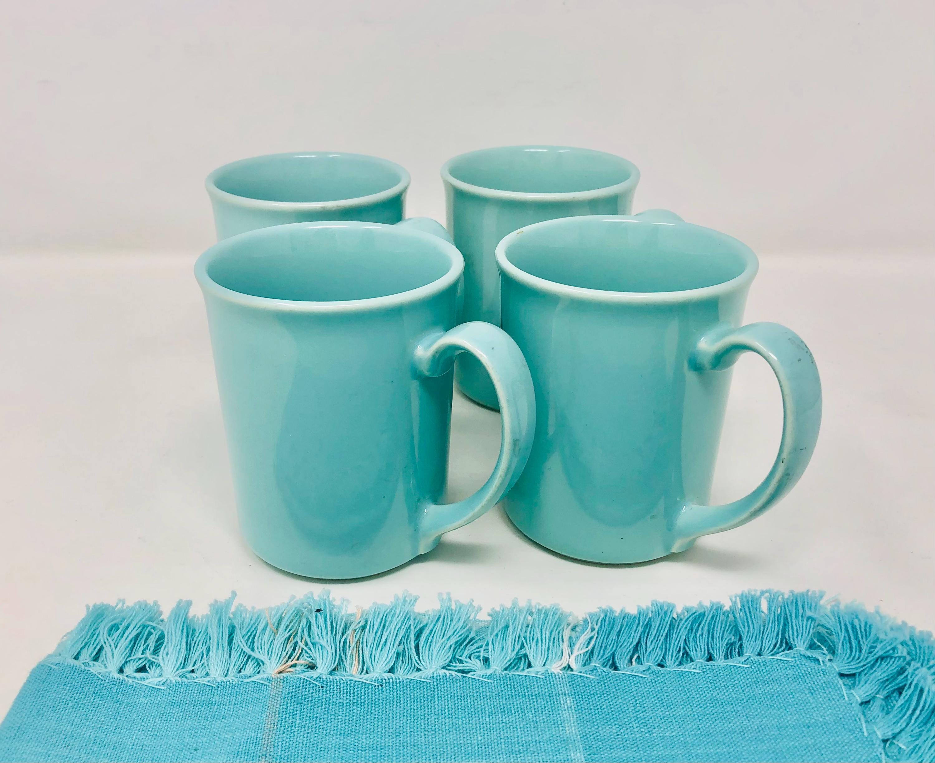 Teal Mug Set - Etsy