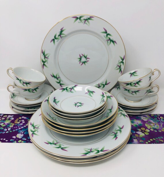 食器 Aurora HARMONY HOUSE CHINA dinner plate Harmony House China, Aurora (Platinum Trim) | Replacements, Ltd.