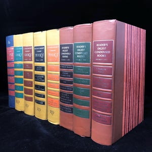Reader’s Digest Condensed Books 8 Volumes 1969 to 1971 Collectible Books Vintage Display Books Decorative Reader’s Digest Books 1960s 1970s