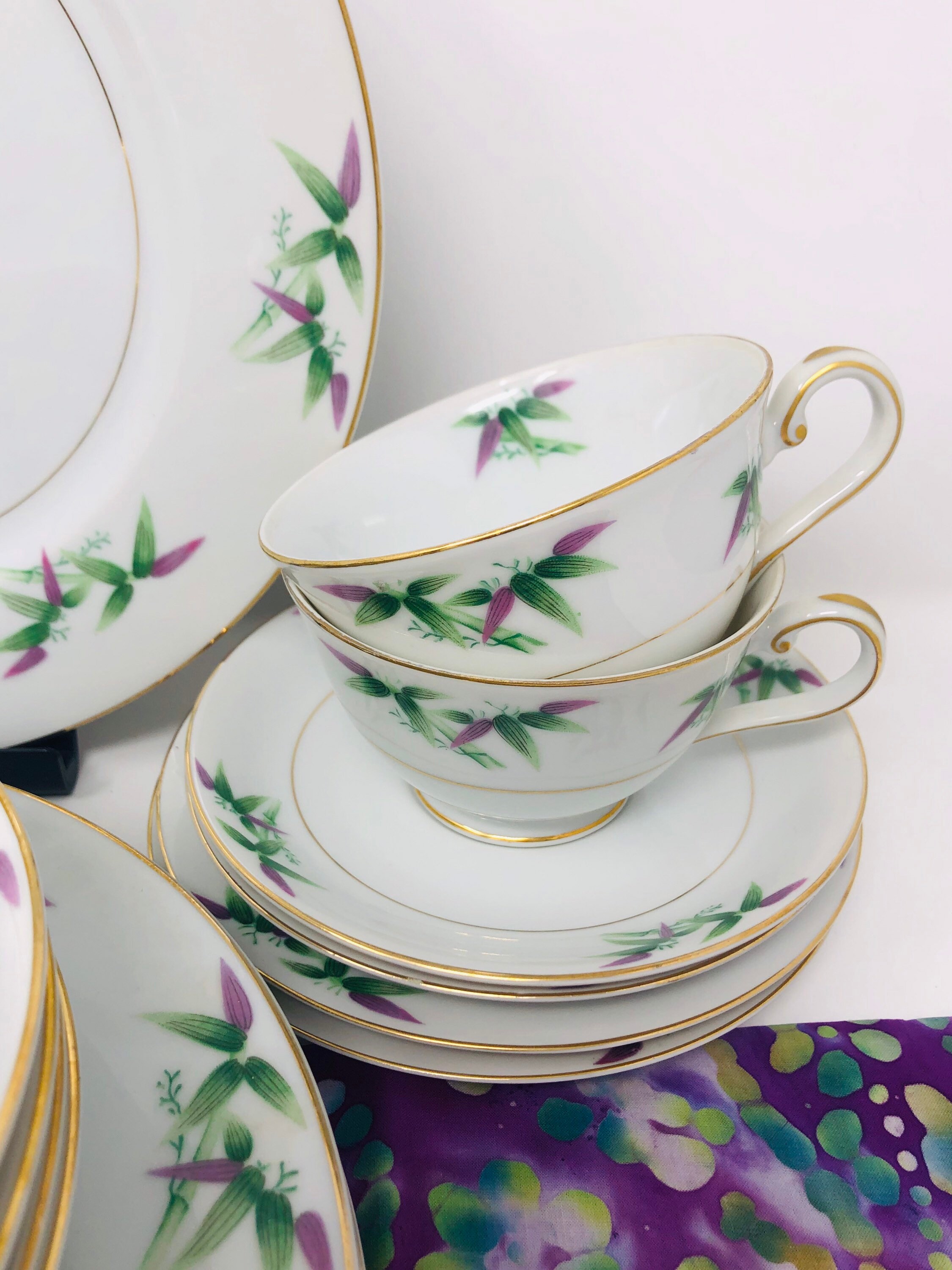 Bamboo Mandarin by Harmony House China 24-piece Set Bamboo