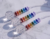 Crystal Suncatcher Rainbow Maker Hanging Prism, Chakra, Feng Shui Window Display