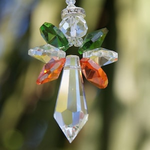 Irish Angel Gift Crystal Suncatcher, Window Guardian Angel, rainbow maker Handmade in Ireland