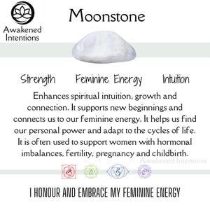 Moonstone Raw Crystals Rough Natural Gemstone image 2