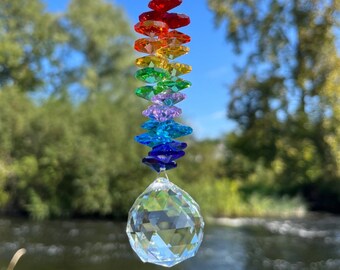 Crystal Suncatchers For Windows Hanging, 2Pcs Garden Sun