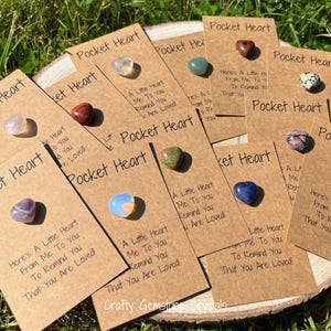 Cuore di cristallo tascabile Abbraccio tascabile Ti penso Manchi Messaggio positivo Buono regalo Mini cuori d'amore Piccola pietra preziosa naturale in miniatura