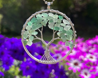 Tree of life Gemstone Crystal Rear View Mirror Charm Car Hanging New Driver Gift Aventurine