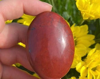 Pietra preziosa di diaspro, cristallo curativo naturale, forza, diaspro rosso