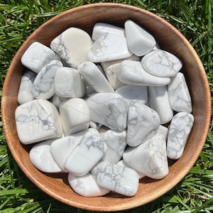 Howlite Tumbled Gemstone Healing Crystal Stone