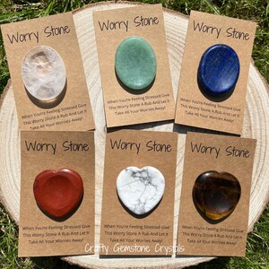 Zorgsteen Kristal Zaksteen Edelsteen Fidget Angst, stress, ADHD Comfort, geestelijke gezondheid, geluk, ondersteuning positief Cadeaubon Bericht