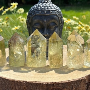 Natural Citrine Towers Points Gemstone Healing Crystal