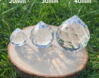 Crystal Prism Suncatcher: Feng Shui Rainbow Window Decor (20mm-40mm)