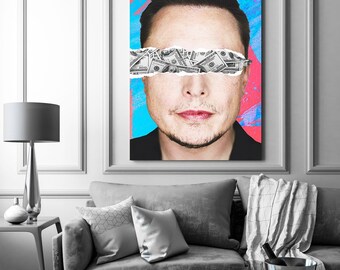 Dollar Bill Poster Etsy - elon musk canvas art money canvas art inspirational wall art for office framed poster print money!    canvas wall art by motiv art
