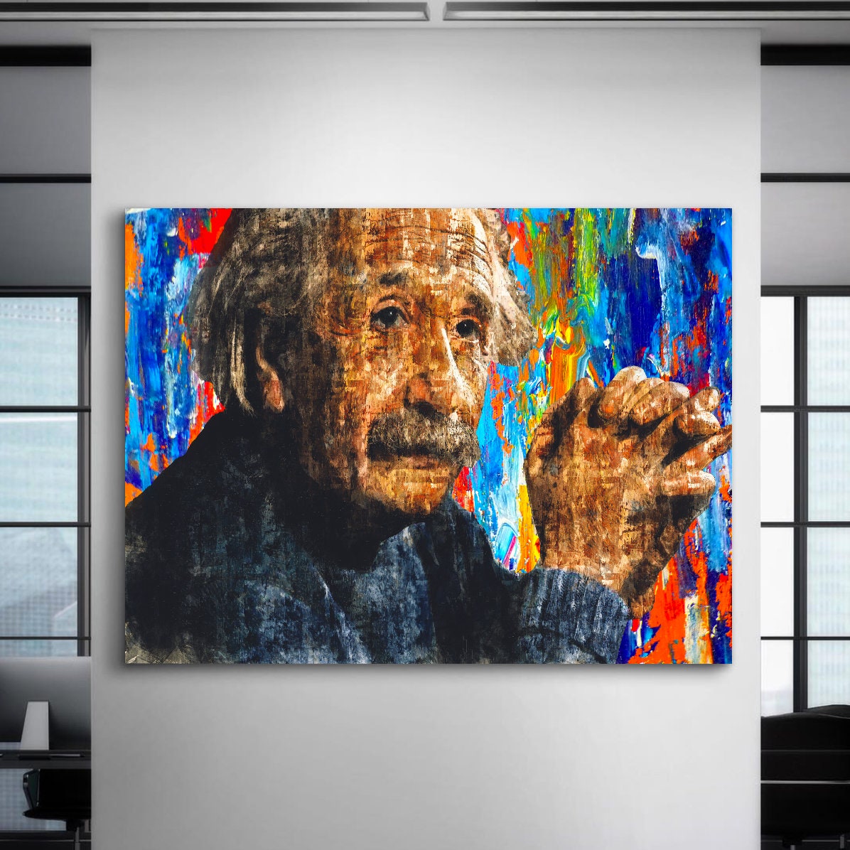 Albert Einstein Canvas Wall Art / Albert Einstein Art / Albert | Etsy