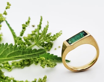 Gold ring with tourmaline