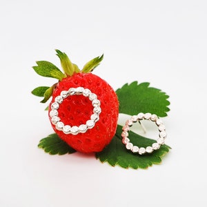 Silver stud earrings