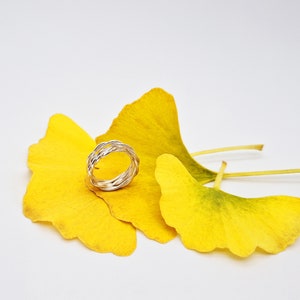 Silver winding ring