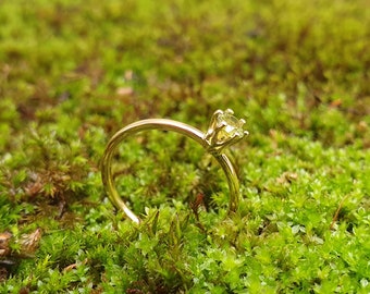 Gold ring with tourmaline