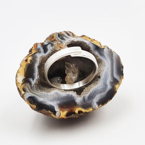 Silver ring coarse matted