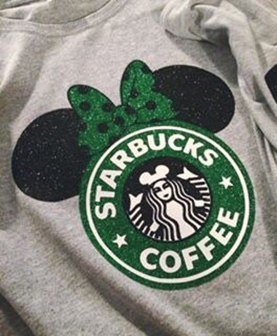 starbucks and disney shirt
