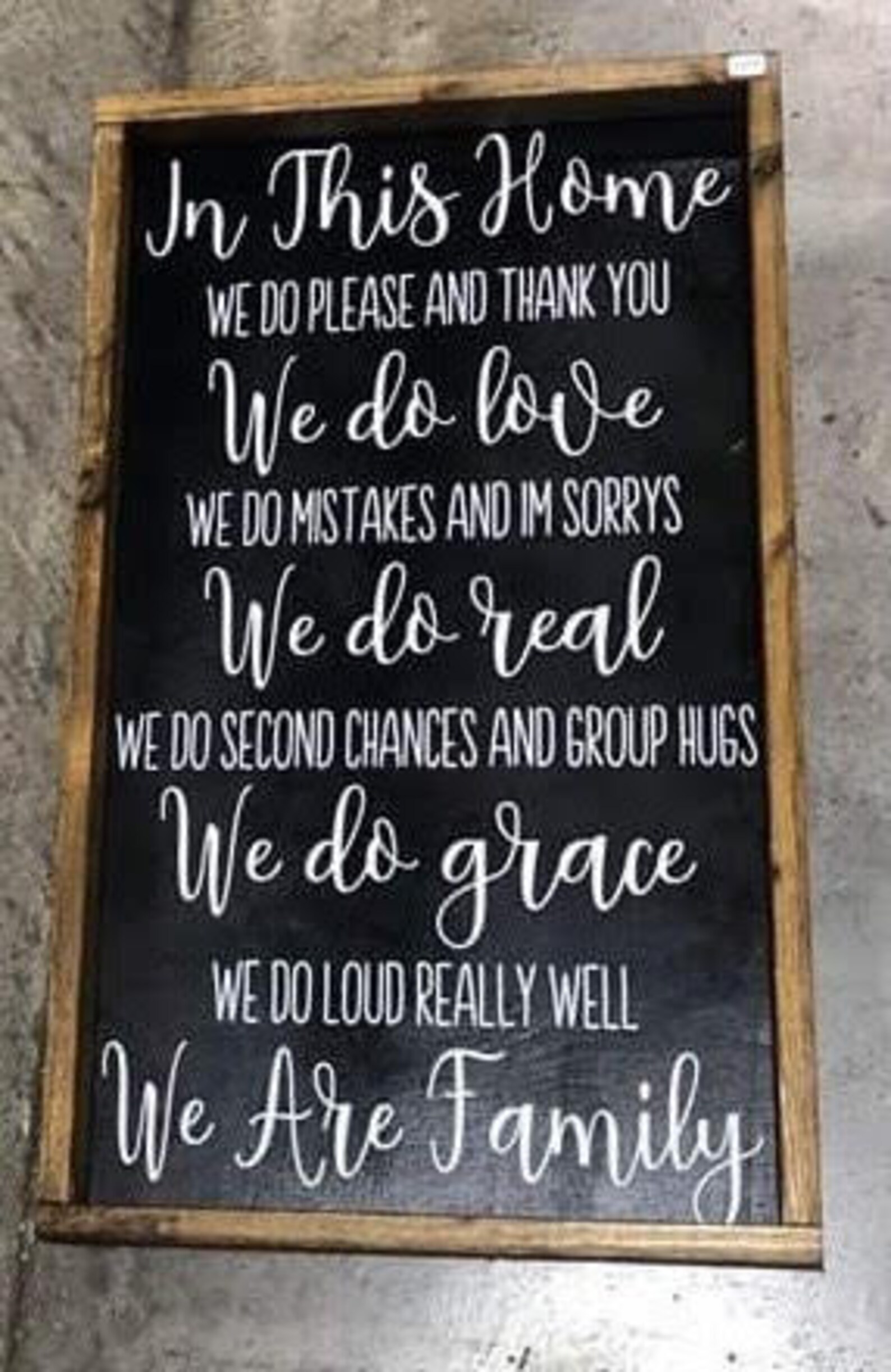In This Home, We Are Family Home Decor Sign - Etsy UK