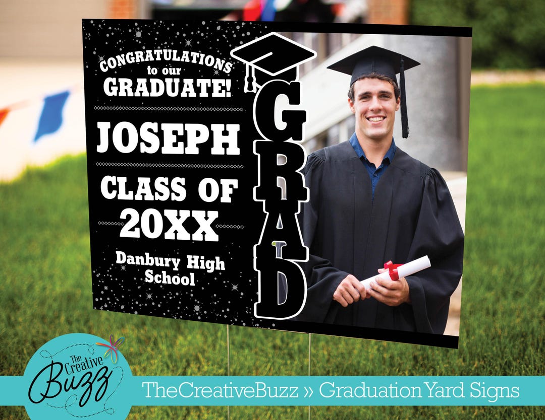 Grad Name Sign Graduation Sign,personalize,customize With Name and Photo,celebrate ...