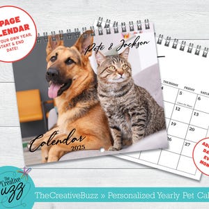 Custom Designed Photo Wall Calendar, Personalized for you, Momento Calendar, Pet Calendar