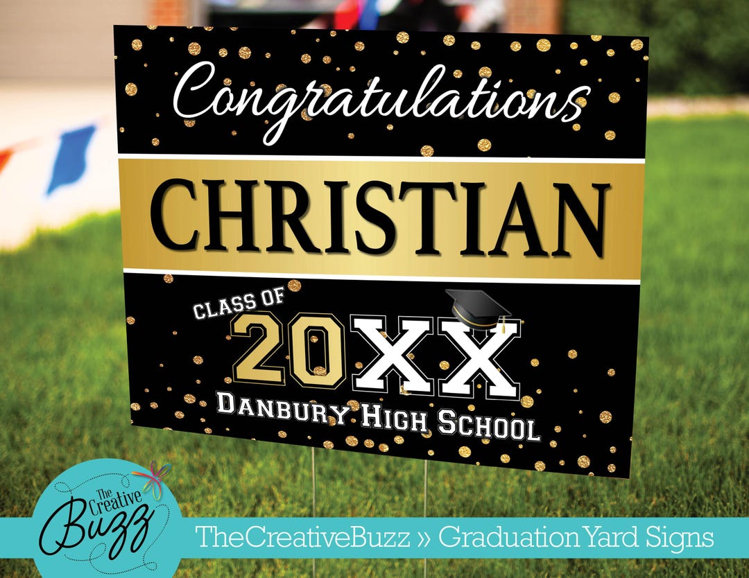 Graduation Sign,personalize,customize With Name,celebrate,elementary ...