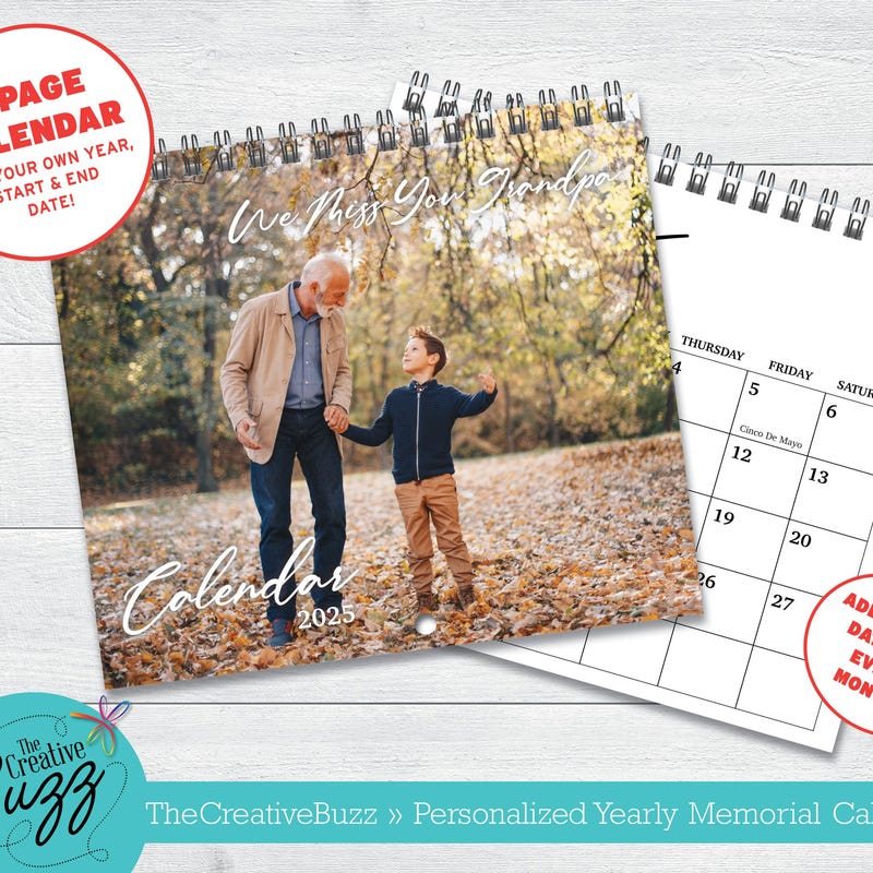 Custom Calendar 2026 Etsy