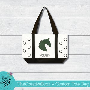 Personalized Horse Tote Bag
