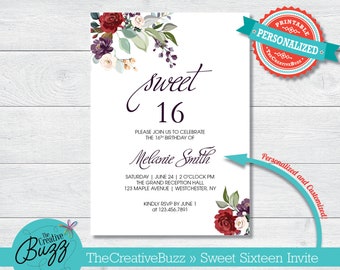 Sweet 16 / Quinceañera Party Invitation