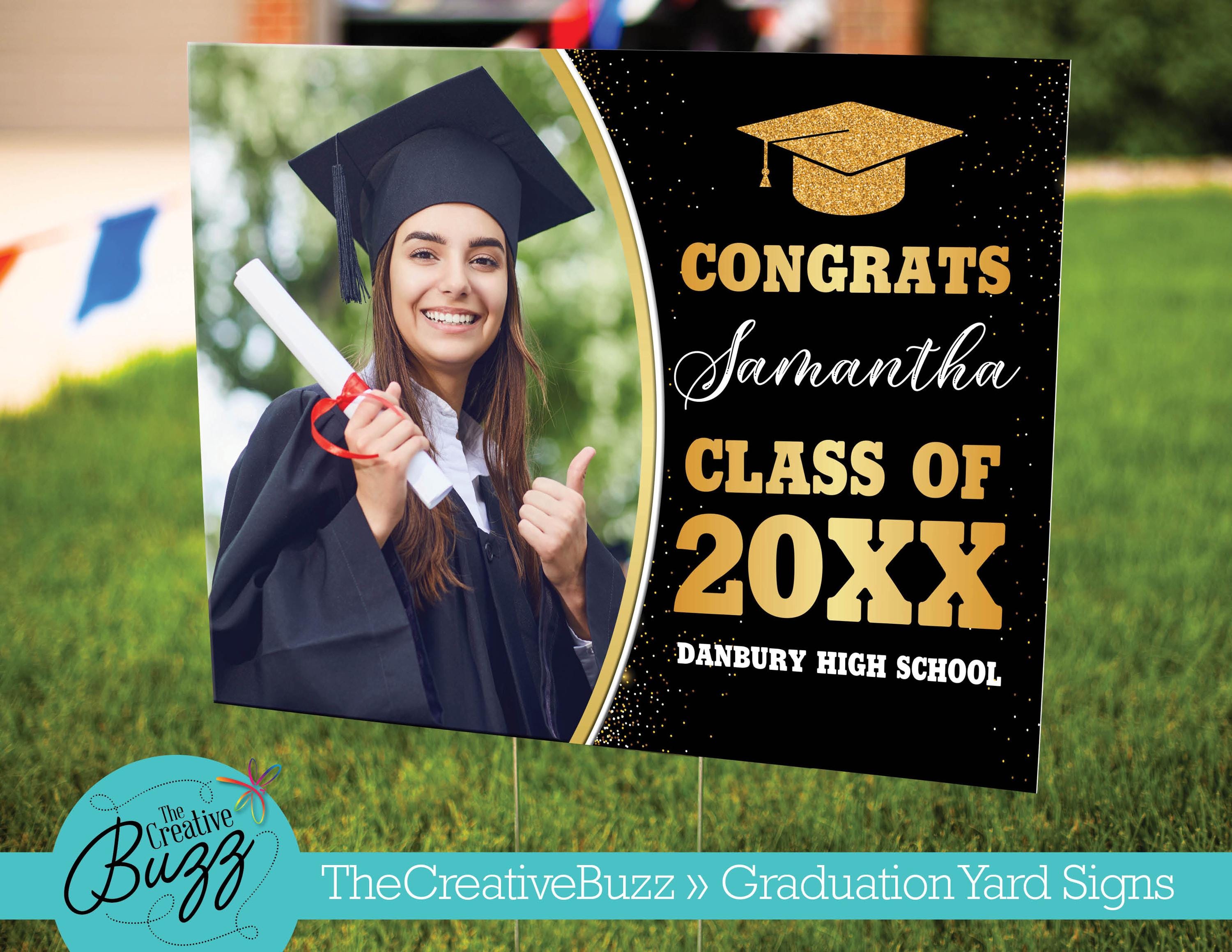 Graduation Personalsign Graduation Sign,personalize,customize With Name and Photo,celebrate ...