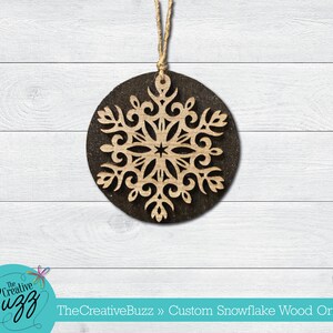 Personalized Name Christmas Ornaments, Name Ornament Wood, Personalized Name Snowflake, Wooden Ornaments, Wood Ornaments, Engraved Ornaments