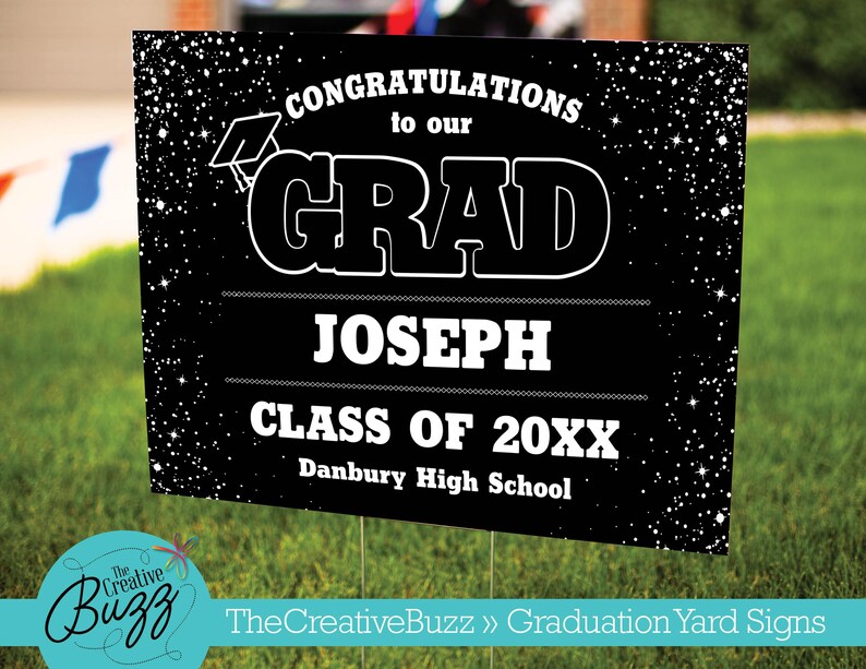 Graduation Sign,personalize,customize With Name,celebrate,elementary ...