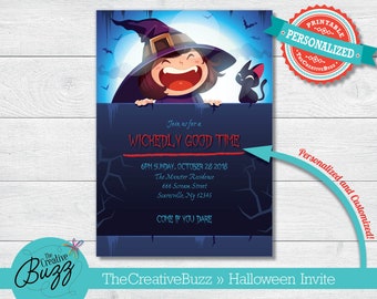 Halloween Witch Party Invitation